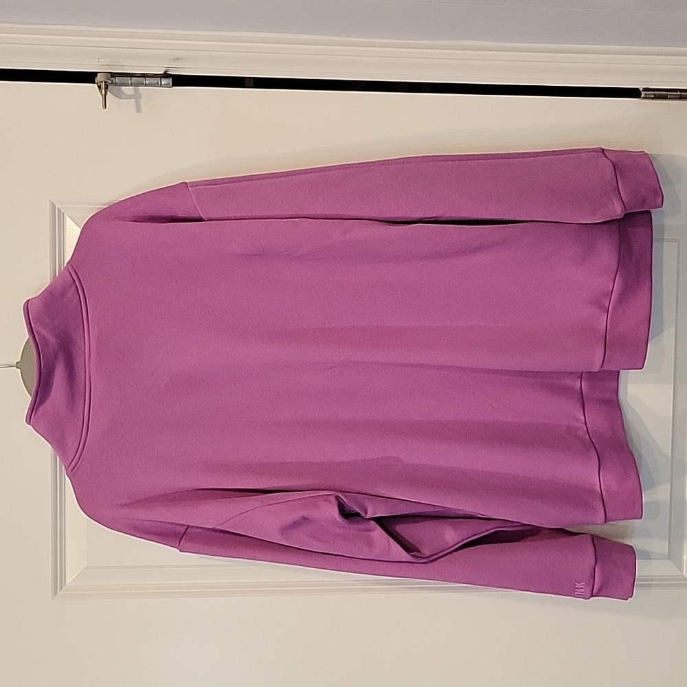 NWT Victoria's Secret PINK Quarter Zip Sweatshirt In Purple Size XXL - Picture 8 of 8